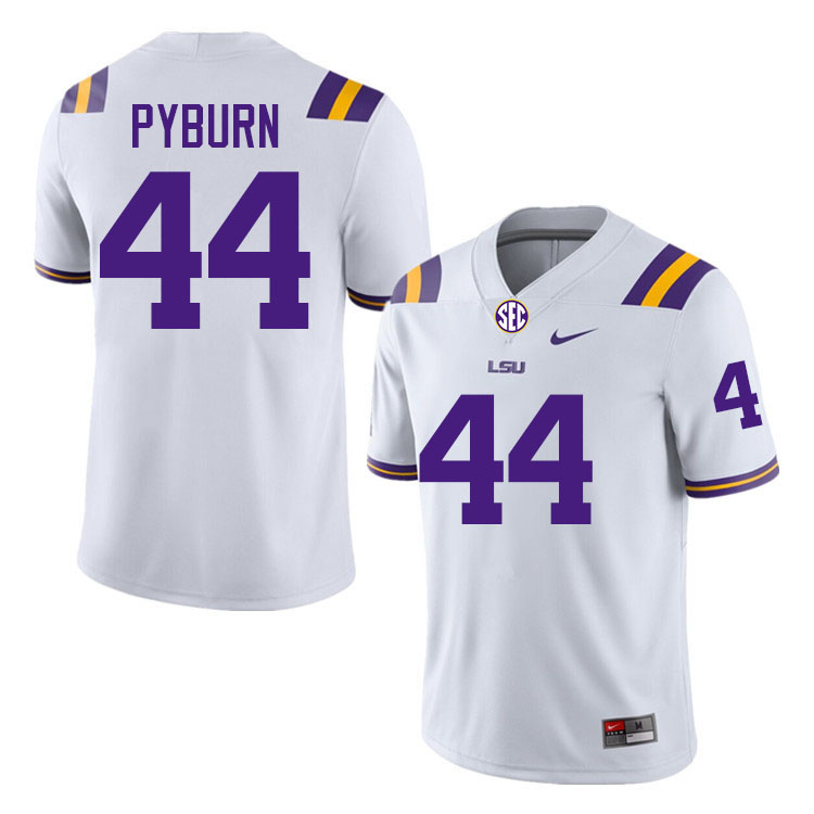 #44 Jack Pyburn LSU Tigers Jersey,Louisiana State University Tigers Football Jersey-White
